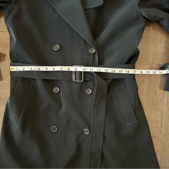 Vintage Jacqueline Ferrar Maxi Trench Coat Belt Timeless Classic Versatile 8 - Picture 6 of 13